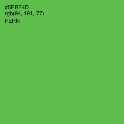 #5EBF4D - Fern Color Image