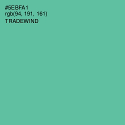 #5EBFA1 - Tradewind Color Image