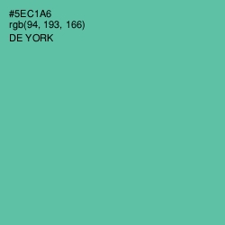 #5EC1A6 - De York Color Image