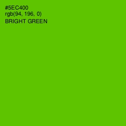 #5EC400 - Bright Green Color Image