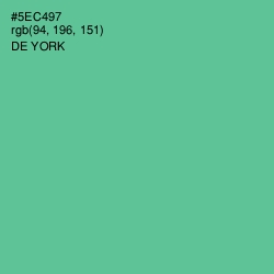 #5EC497 - De York Color Image