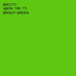 #5EC711 - Bright Green Color Image