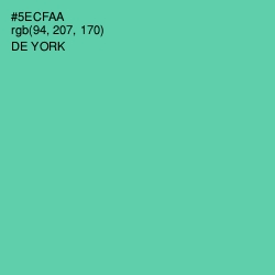 #5ECFAA - De York Color Image