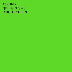 #5ED927 - Bright Green Color Image