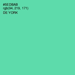 #5EDBAB - De York Color Image