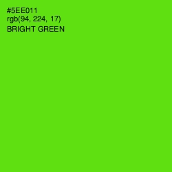 #5EE011 - Bright Green Color Image