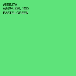 #5EE27A - Pastel Green Color Image