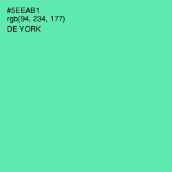 #5EEAB1 - De York Color Image