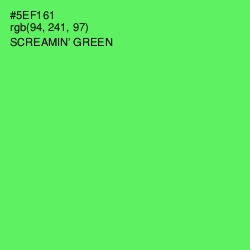 #5EF161 - Screamin' Green Color Image