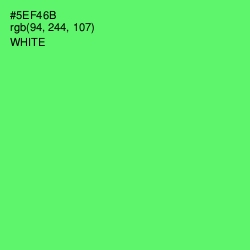 #5EF46B - Screamin' Green Color Image