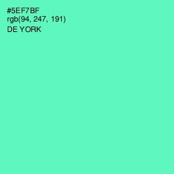 #5EF7BF - De York Color Image