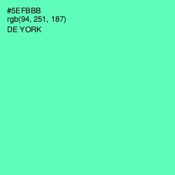 #5EFBBB - De York Color Image