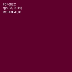 #5F002C - Bordeaux Color Image