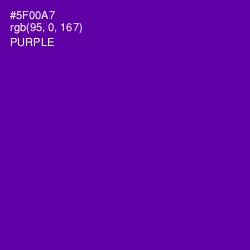 #5F00A7 - Purple Color Image