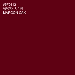 #5F0113 - Maroon Oak Color Image