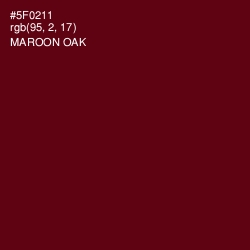 #5F0211 - Maroon Oak Color Image