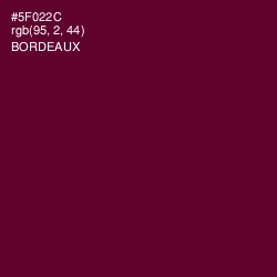 #5F022C - Bordeaux Color Image