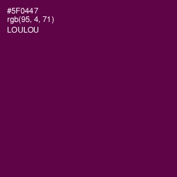 #5F0447 - Loulou Color Image