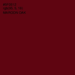 #5F0512 - Maroon Oak Color Image