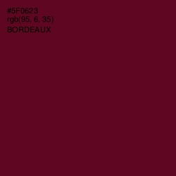 #5F0623 - Bordeaux Color Image