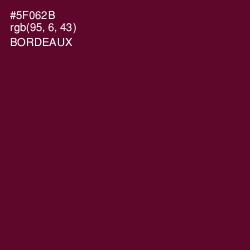 #5F062B - Bordeaux Color Image