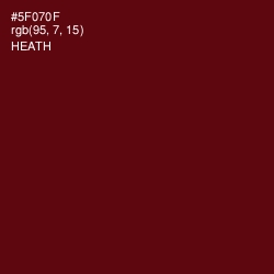 #5F070F - Heath Color Image