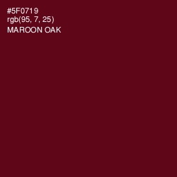#5F0719 - Maroon Oak Color Image