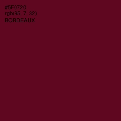 #5F0720 - Bordeaux Color Image