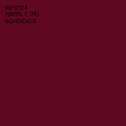 #5F0723 - Bordeaux Color Image