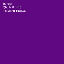 #5F0881 - Pigment Indigo Color Image