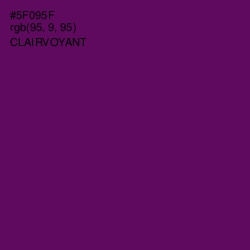 #5F095F - Clairvoyant Color Image