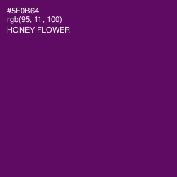 #5F0B64 - Honey Flower Color Image