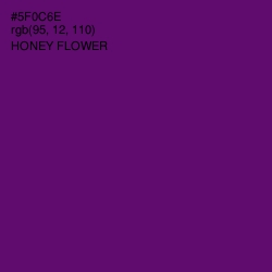 #5F0C6E - Honey Flower Color Image