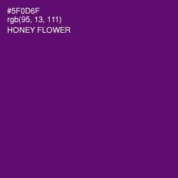 #5F0D6F - Honey Flower Color Image