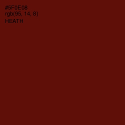 #5F0E08 - Heath Color Image