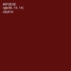 #5F0E0E - Heath Color Image