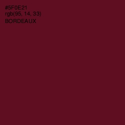 #5F0E21 - Bordeaux Color Image