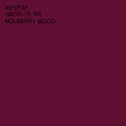 #5F0F32 - Mulberry Wood Color Image