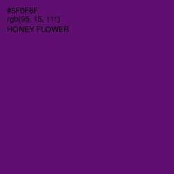 #5F0F6F - Honey Flower Color Image