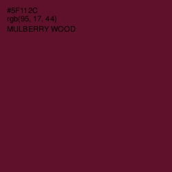 #5F112C - Mulberry Wood Color Image