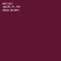 #5F1531 - Wine Berry Color Image