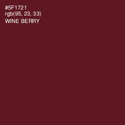 #5F1721 - Wine Berry Color Image