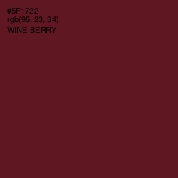 #5F1722 - Wine Berry Color Image