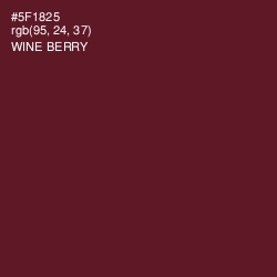 #5F1825 - Wine Berry Color Image