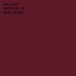 #5F1A2A - Wine Berry Color Image