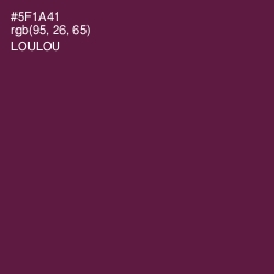 #5F1A41 - Loulou Color Image