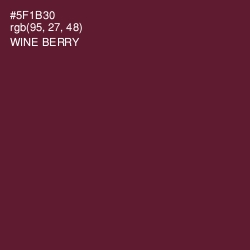 #5F1B30 - Wine Berry Color Image