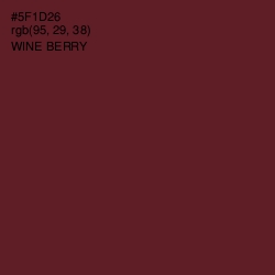 #5F1D26 - Wine Berry Color Image