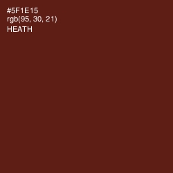 #5F1E15 - Heath Color Image