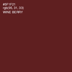 #5F1F21 - Wine Berry Color Image